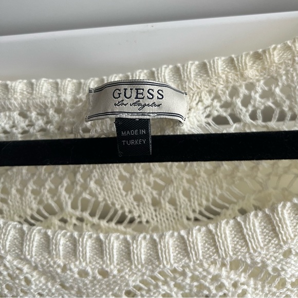 GUESS crochet cotton knit top - Picture 2 of 7